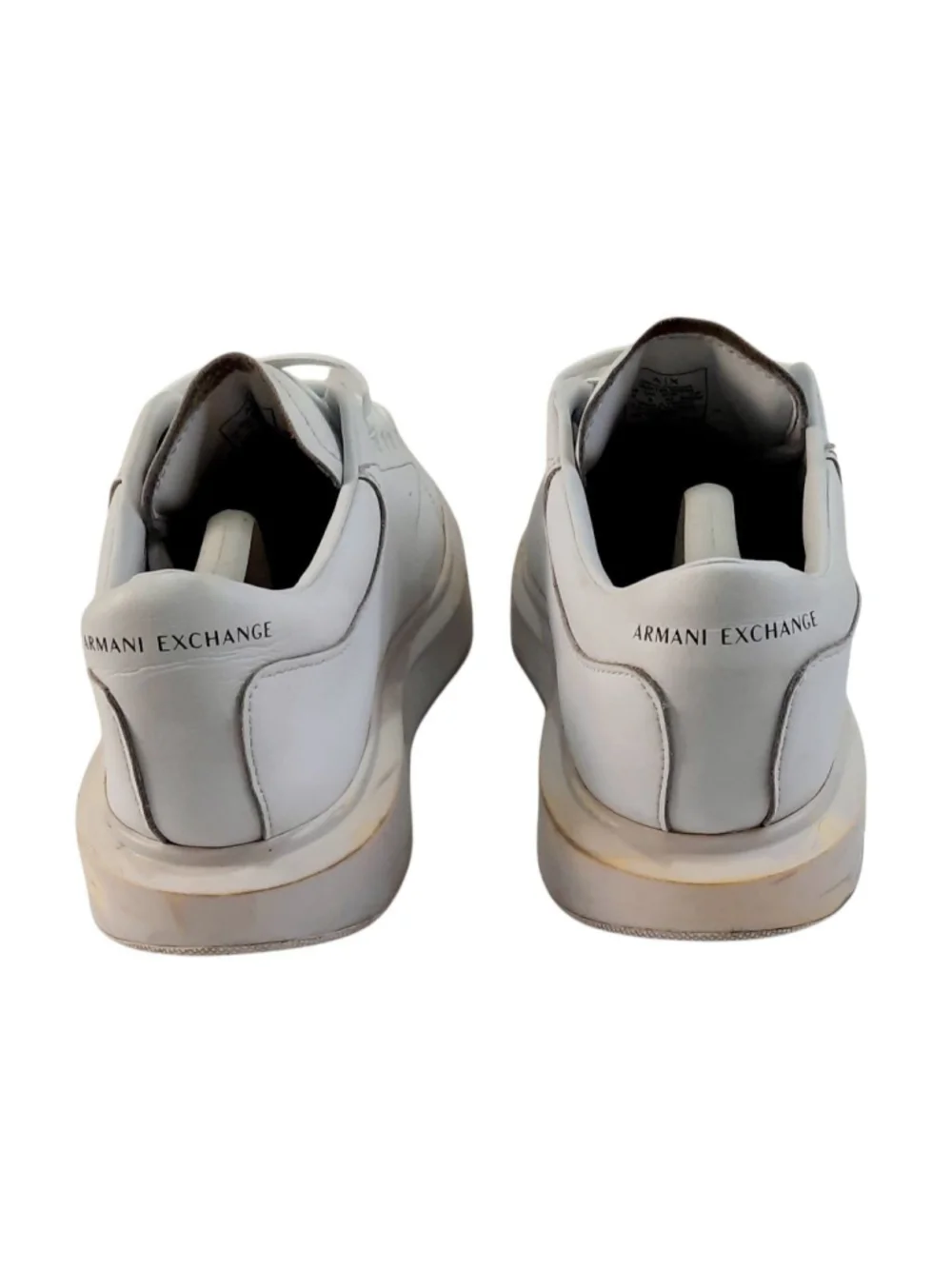 Mens AX Armani Exchange Men's Leather Side Logo Laceup Sneaker Size: 9